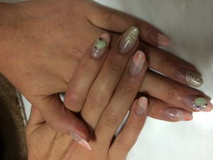 パステルタイダイネイル